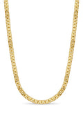 Nugget Solid White/Yellow/Rose Gold Handmade Necklace , 9mm, 16-30 Inch