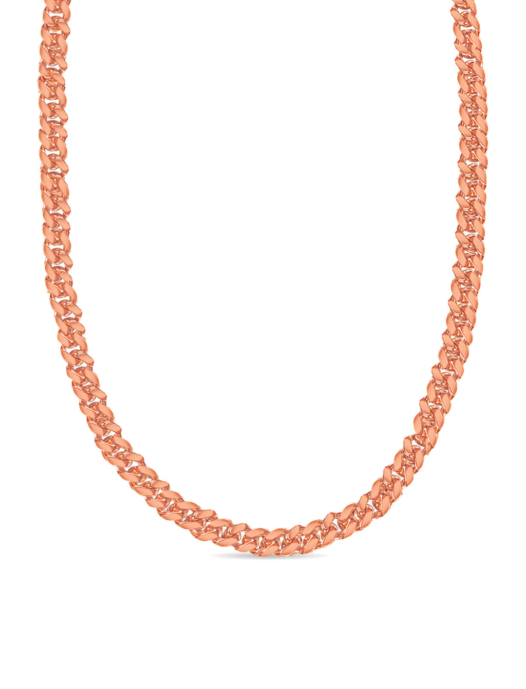 Miami Cuban Solid White/Yellow/Rose Gold Handmade Necklace , 12mm, 16-30 Inch