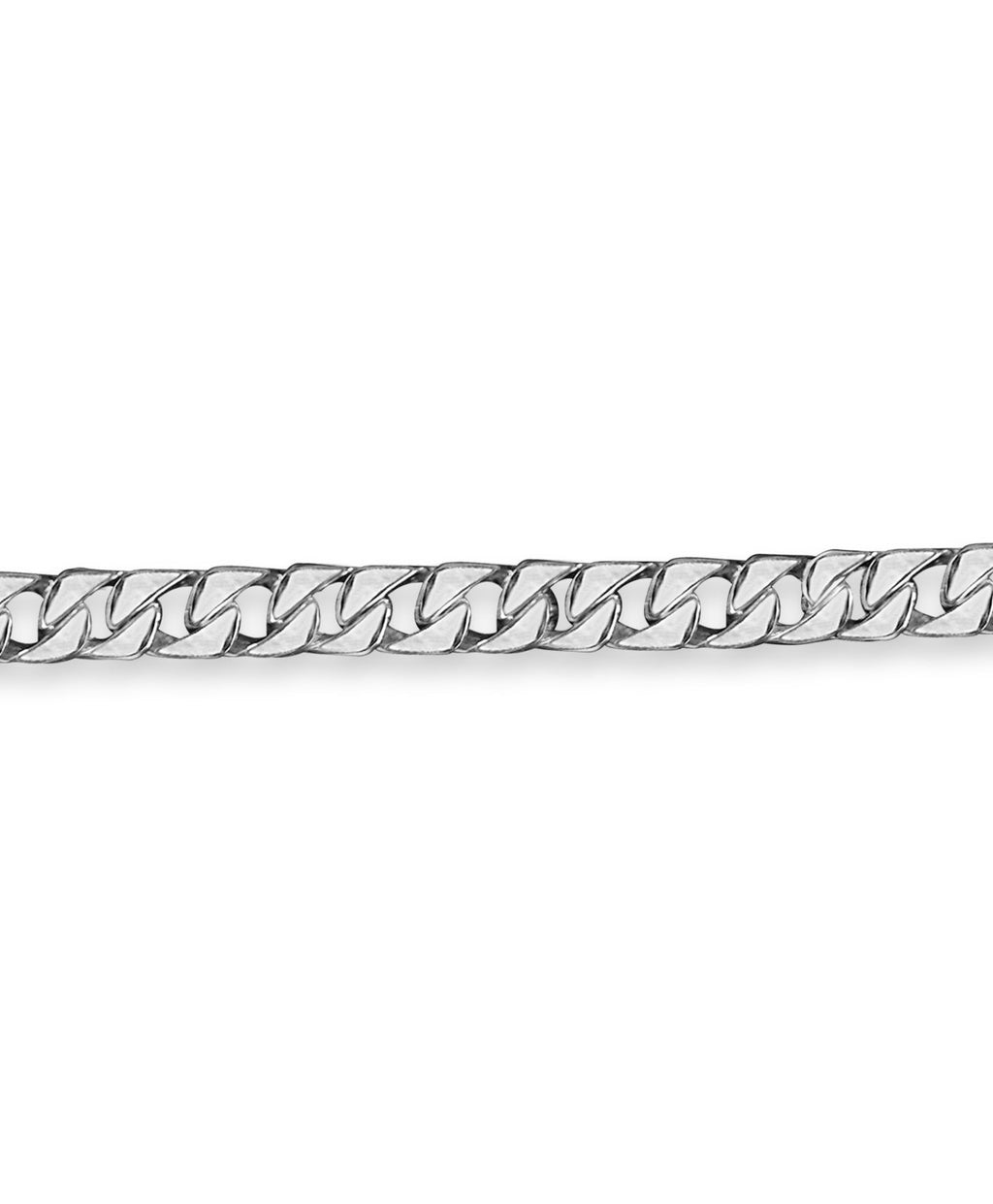Curb Solid White/Yellow/Rose Gold Handmade Bracelet , 9mm, 6.5-10 Inch