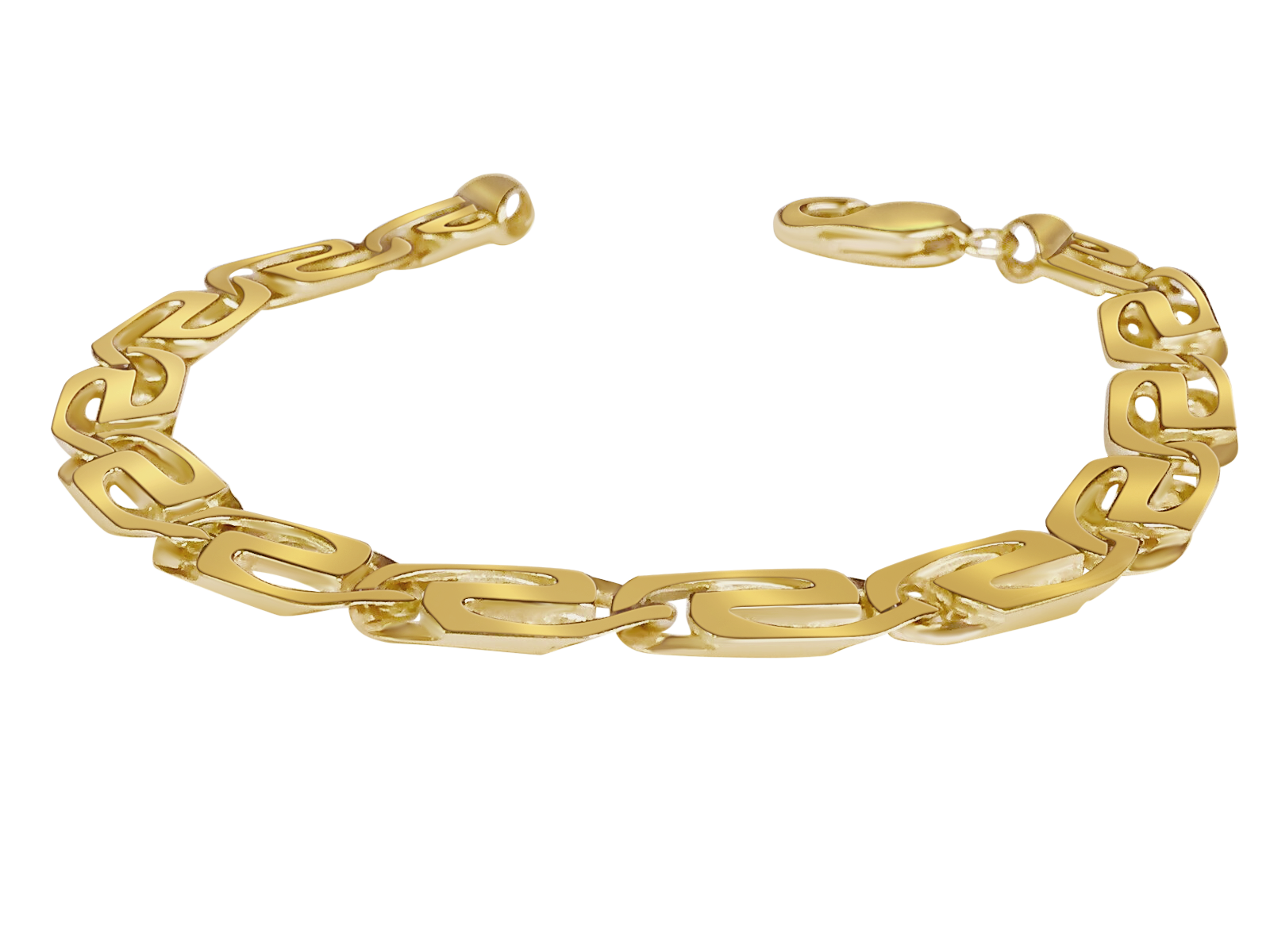 Tiger Eye Solid White/Yellow/Rose Gold Handmade Bracelet , 9mm, 6.5-10 Inch