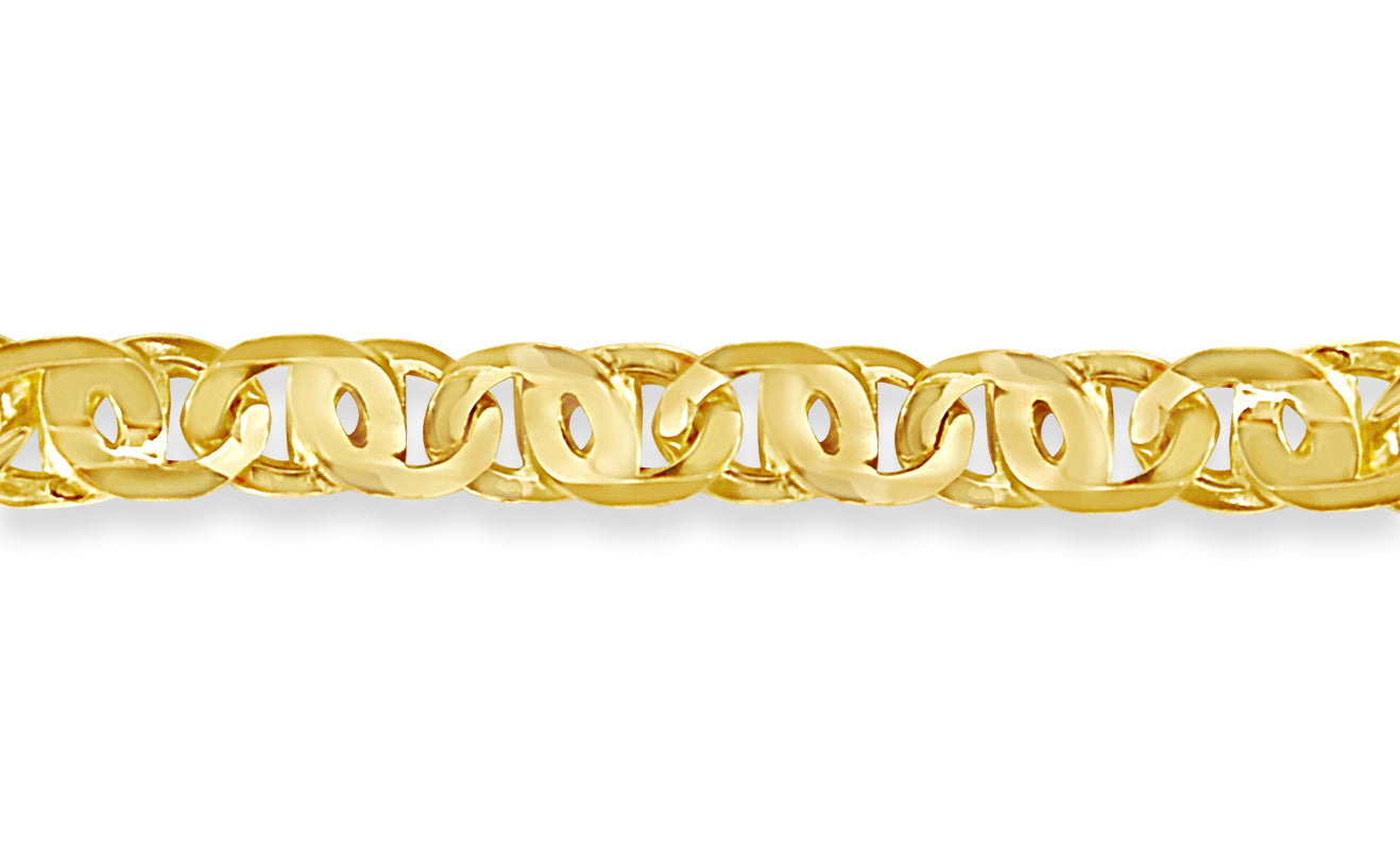 Tiger Eye Solid White/Yellow/Rose Gold Handmade Bracelet , 11mm, 6.5-10 Inch