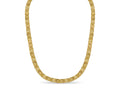 Nugget Solid White/Yellow/Rose Gold Handmade Necklace , 11mm, 16-30 Inch