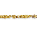 Nugget Solid White/Yellow/Rose Gold Handmade Bracelet , 5mm, 6.5-10 Inch