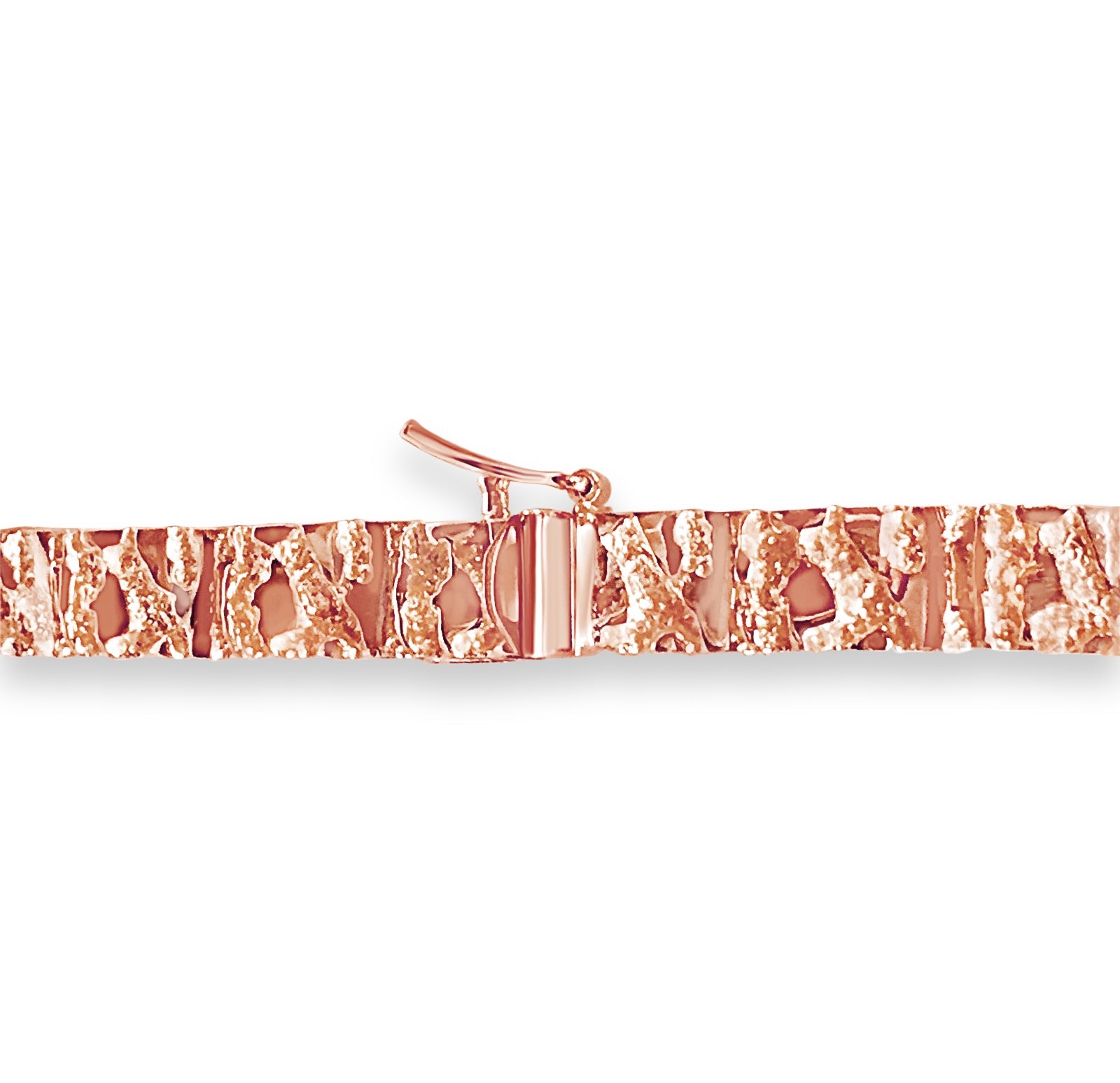 Nugget Solid White/Yellow/Rose Gold Handmade Necklace , 6mm, 16-30 Inch