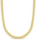 Curb Solid White/Yellow/Rose Gold Handmade Necklace , 20mm, 16-30 Inch