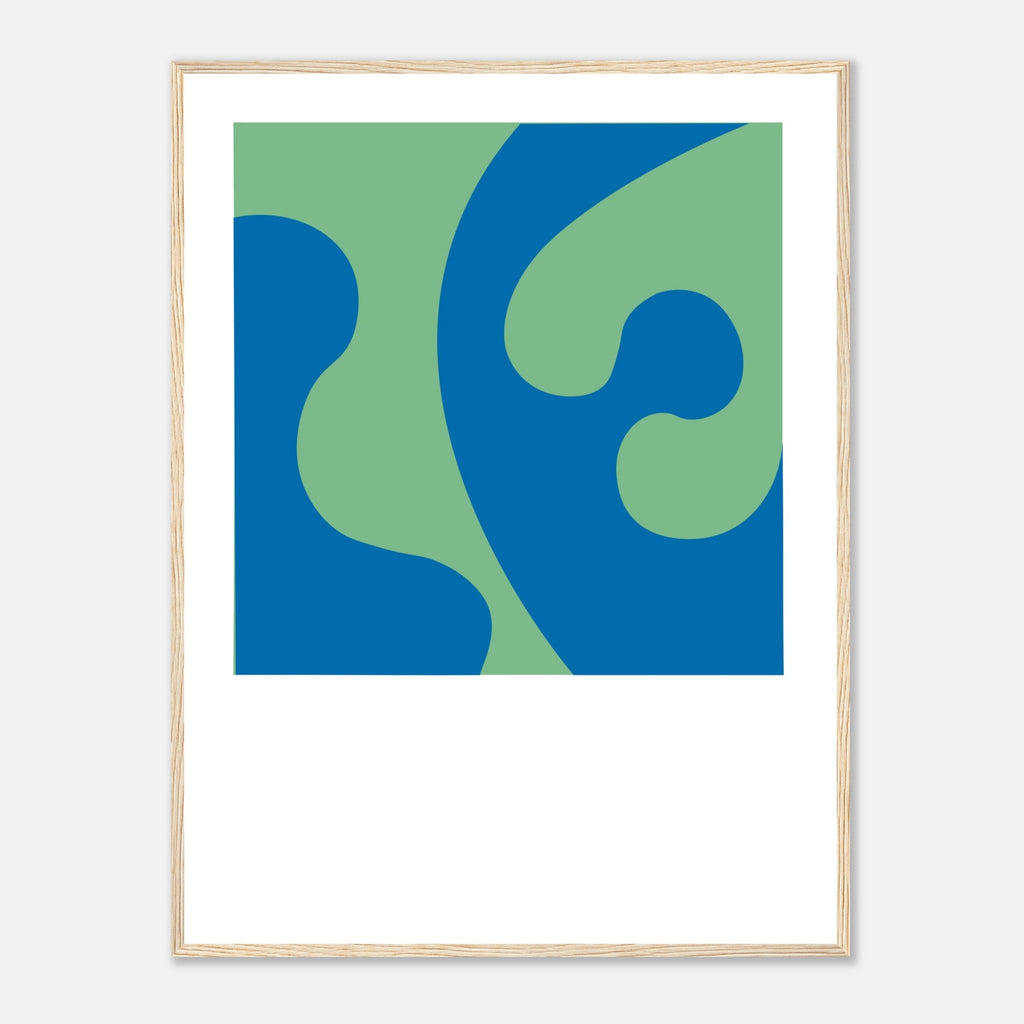 BLUE-GREEN COLOR STUDY Framed Art Print by Holly McWhorter