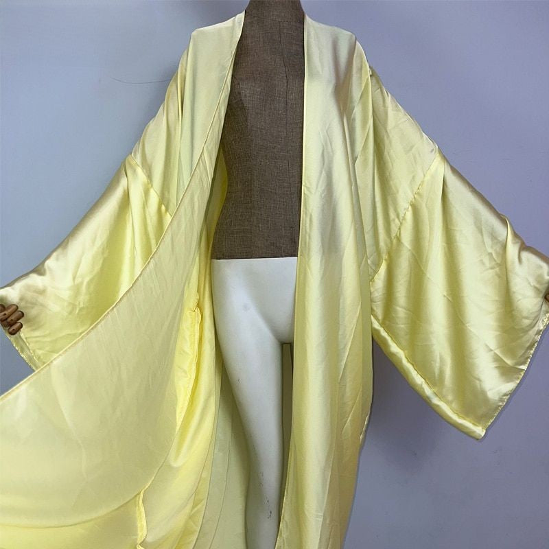 Yellow Silk Kimono