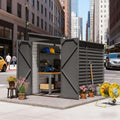 [05X09FT] Alora Heavy-Duty Outdoor Galvanized Steel Storage Shed With Lockable Doors (SAK80637)