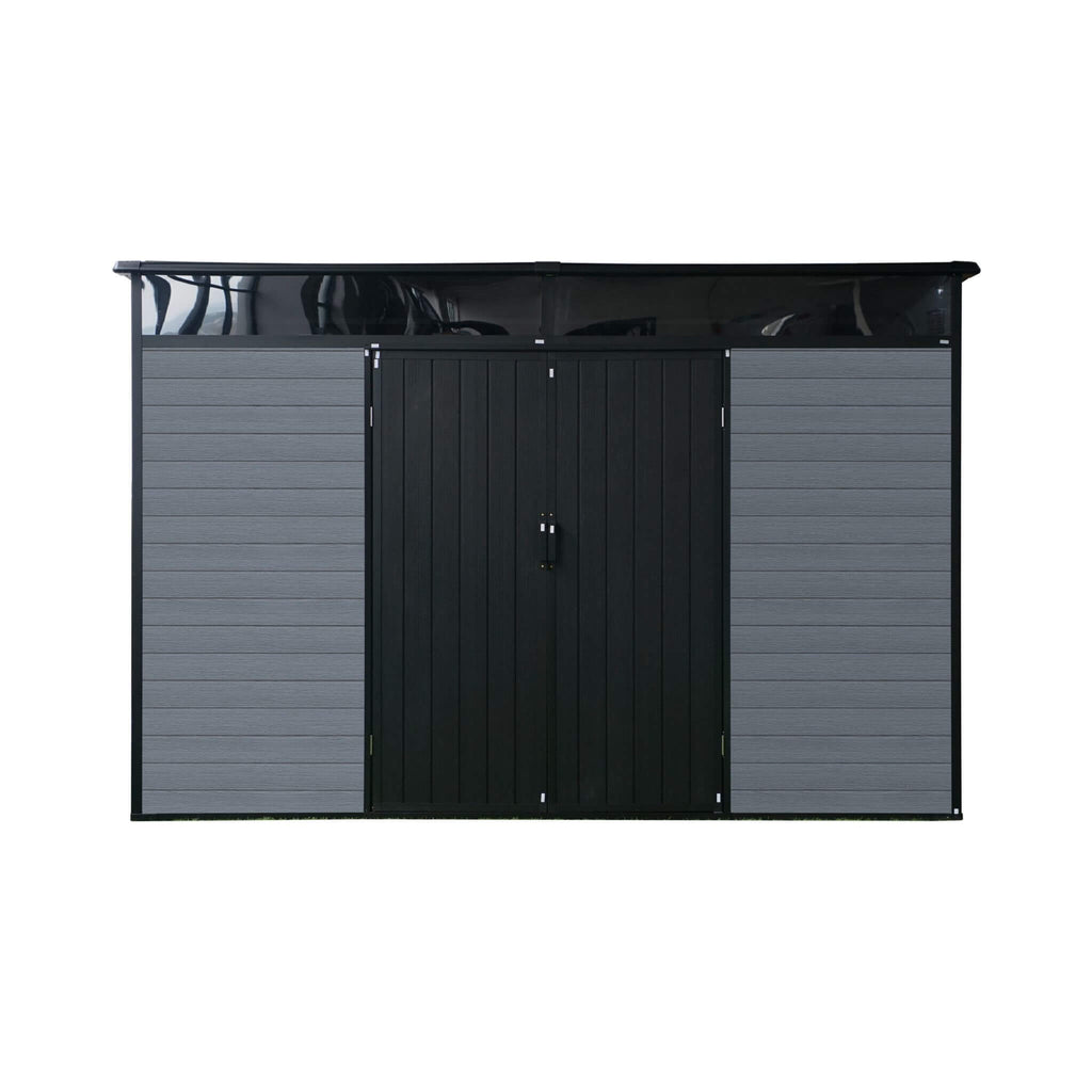 [07X10FT] Alora Outdoor Resin Garden Shed With Floor, Window, And Lockable Door (SAK25987)