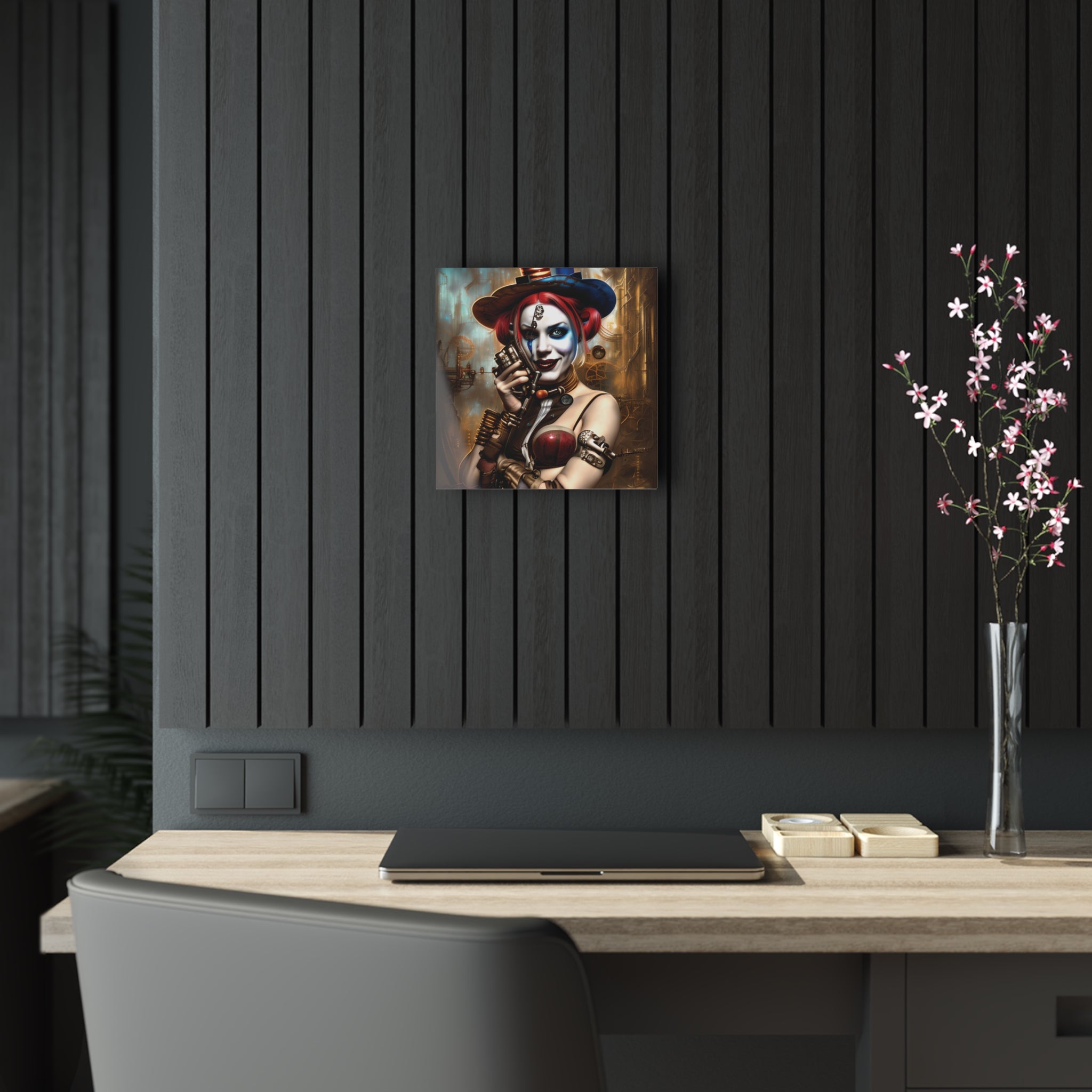 Hyper Realistic Steampunk Harley Quinn Acrylic Prints