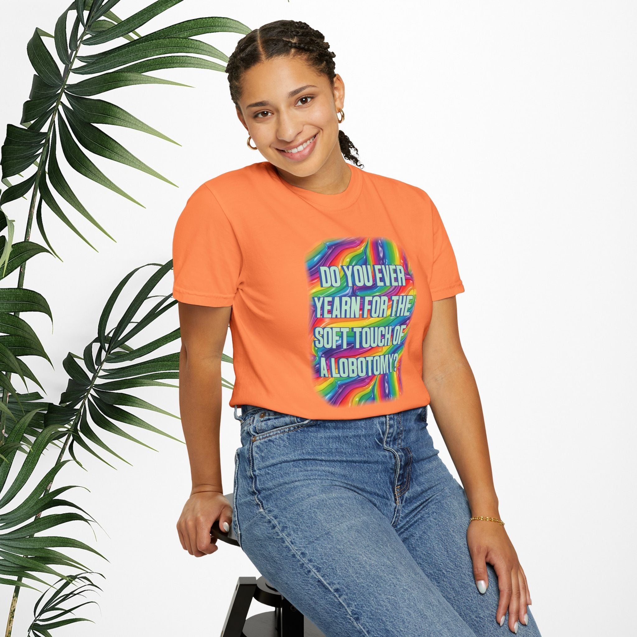 Bespattered Facade "Lobotomy" Colorful Premium Unisex Comfort Colors Garment Dyed 100% Cotton T-Shirt