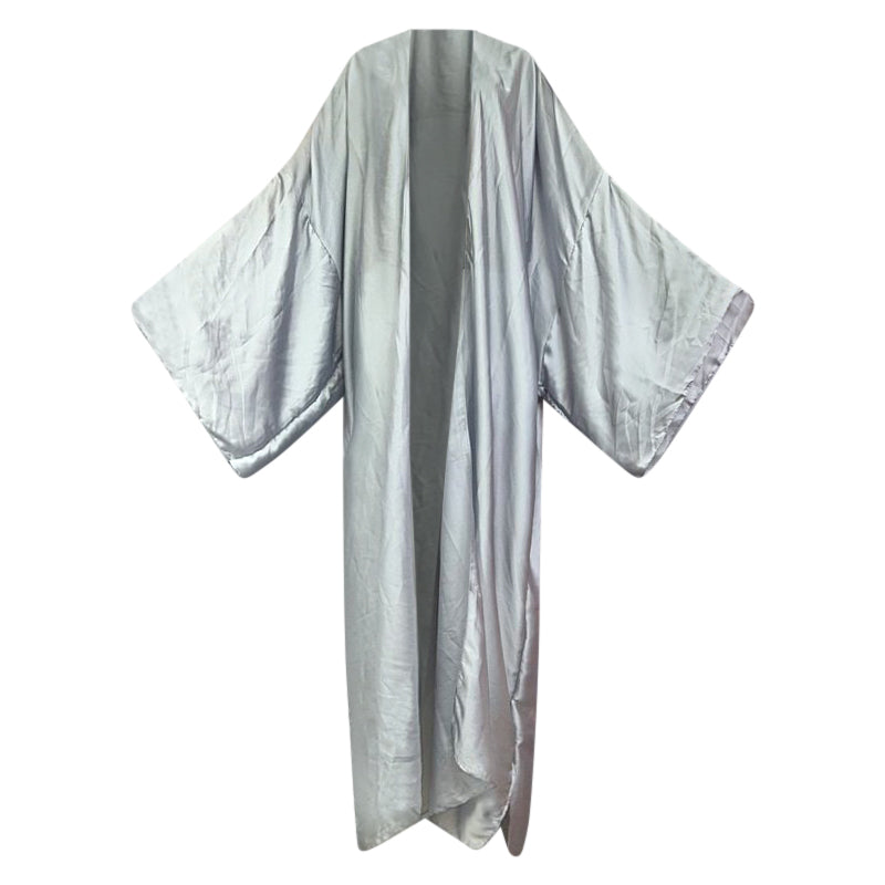 Grey Silk Kimono