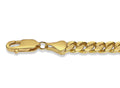Miami Cuban Solid White/Yellow/Rose Gold Handmade Necklace , 7mm, 16-30 Inch