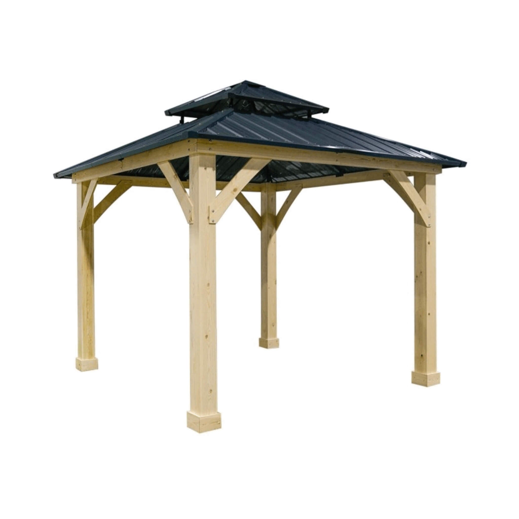 [10X10FT] Alora Premium Outdoor Patio Hardtop Gazebo W/ Double Steel Roof (SAK01291)