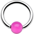 14G MAGENTA MAGIC BCR Captive Ring