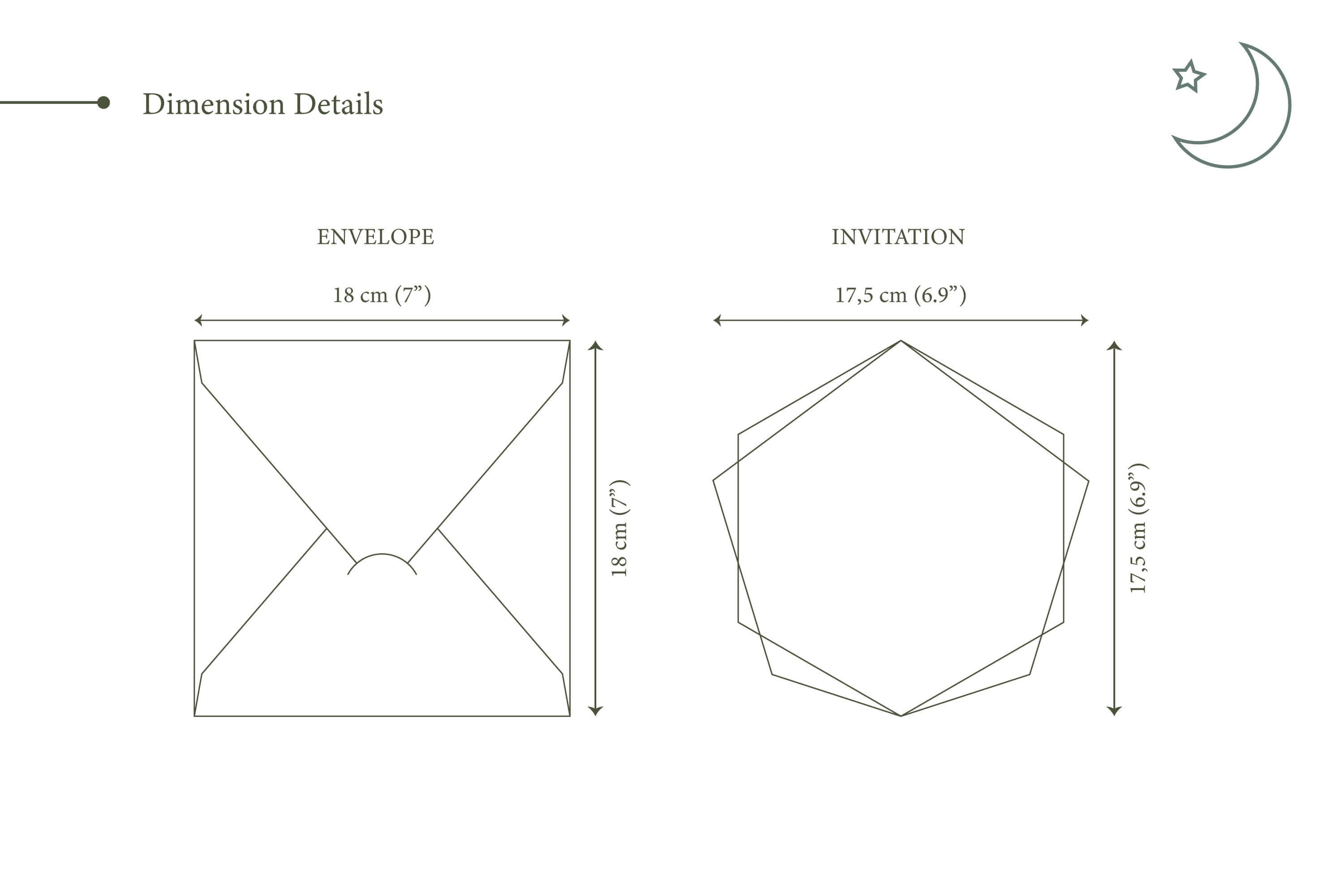 Ivory and Gold Acrylic Wedding Invitations – Hexagonal Design