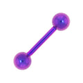 Solid Titanium Purple Barbell 5/16-4mm