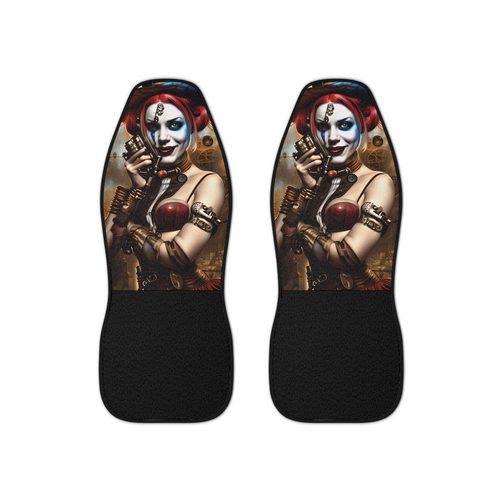 Hyper Realistic Steampunk Harley Quinn Car Seat Covers