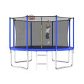 Premium 12FT Outdoor Backyard Trampoline For Kids And Adults With Basketball Hoop And Safety Enclosure (SAK15723)