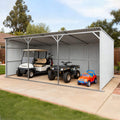 [12X25FT] Alora Heavy-Duty Galvanized steel Storage Equipment Shed (SAK20471)