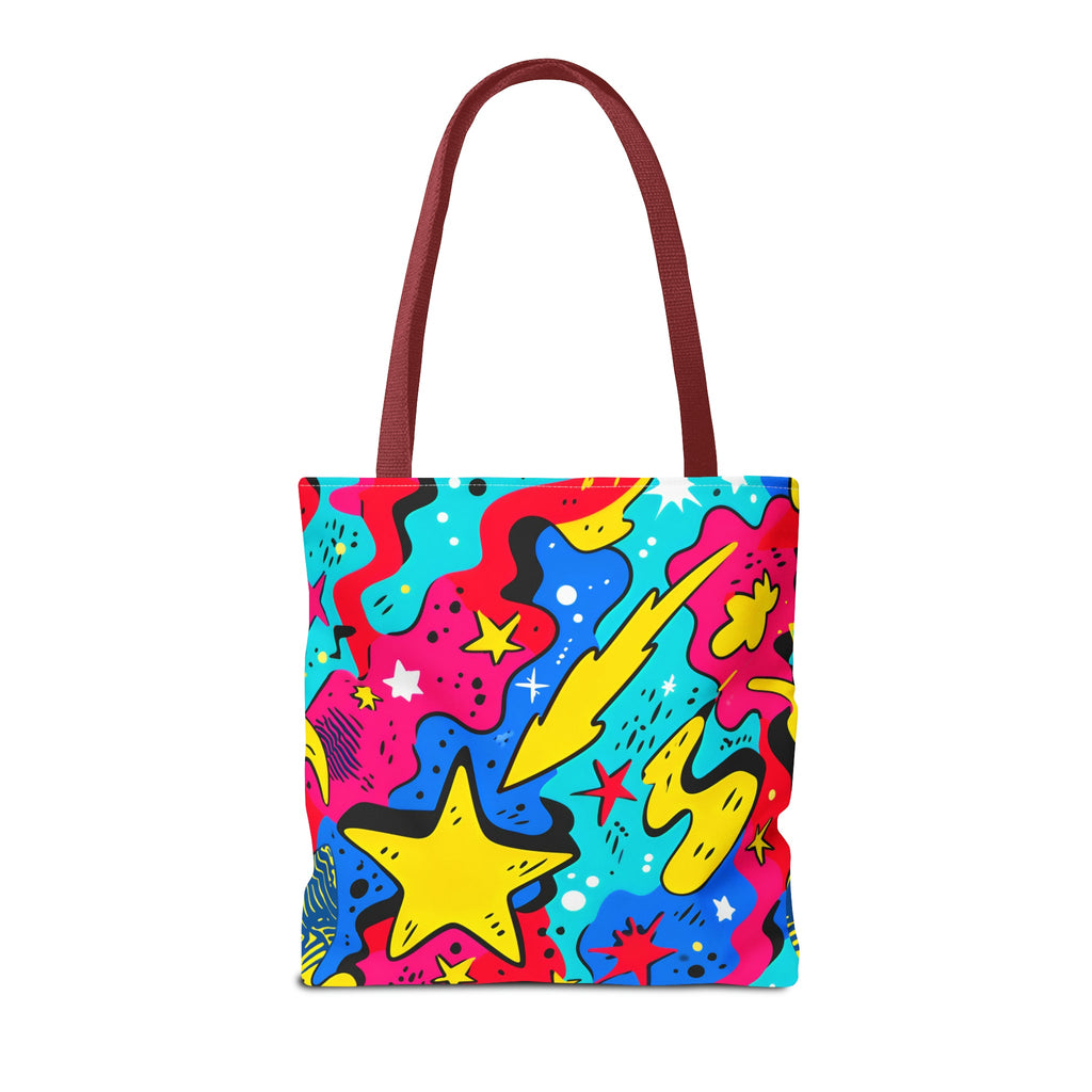 Abstract Comic Pop  AOP Tote Bag featuring Wimpy and his beloved hamburger