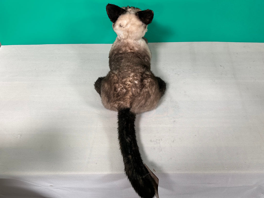 Plush Siamese Shorthair Cat-Weighted-Handmade Life-Size Companion & Pet Memorial