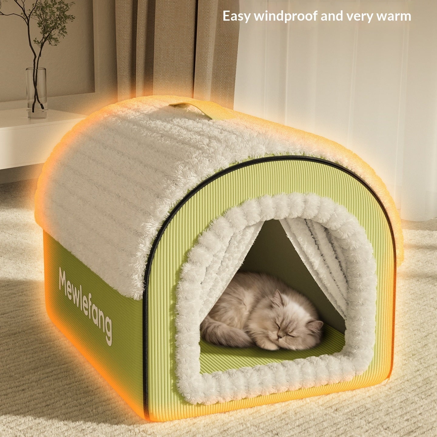 Winter-thickened Four-season Universal Enclosed Cat Bed