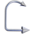 14G Stainless Steel LIPPYLOOP Spike Labret