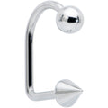 14G Stainless Steel LIPPYLOOP Ball Spike Labret
