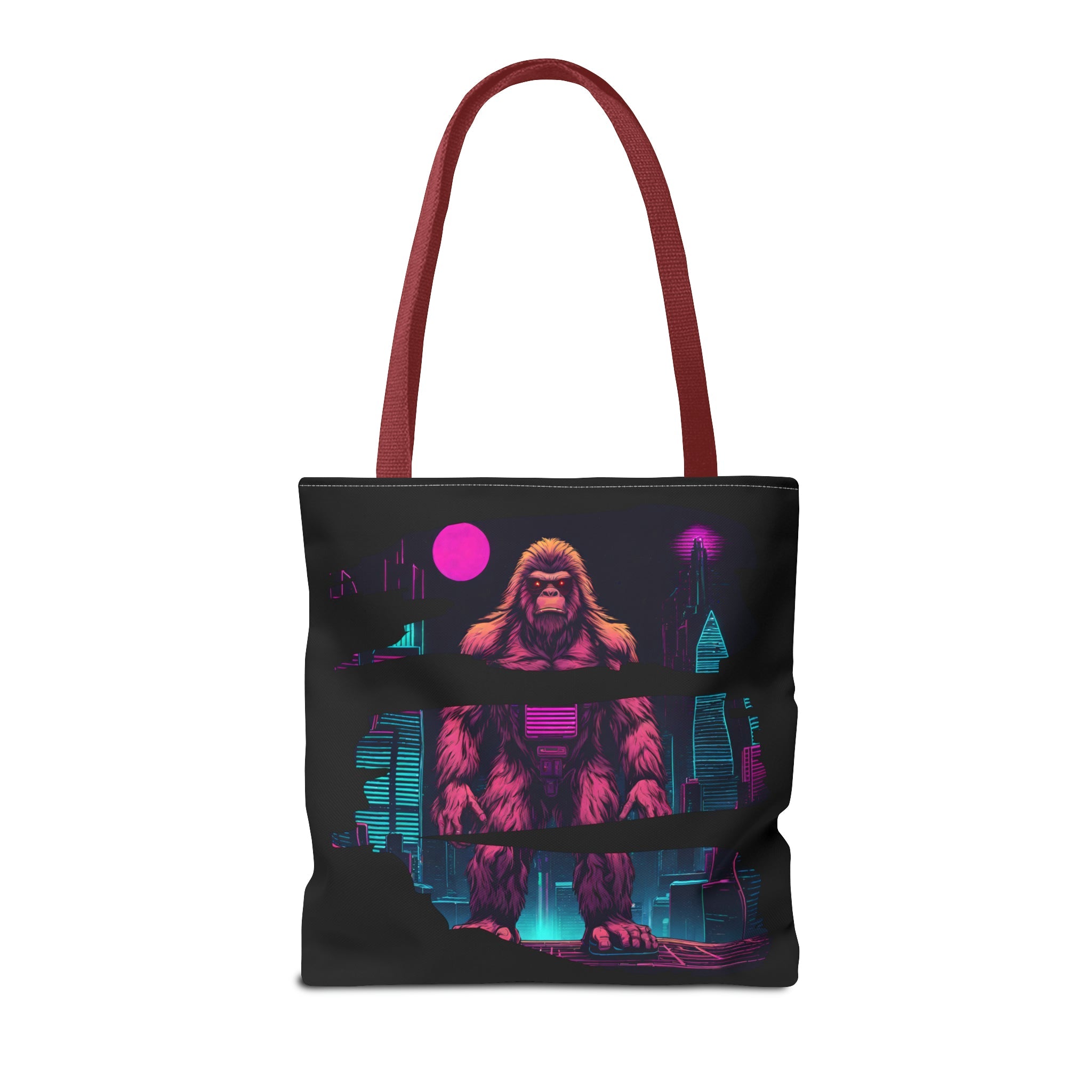 Bigfoot in a Cyber City AOP Tote Bag