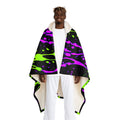 Splatter Snuggle Hooded Sherpa Blanket