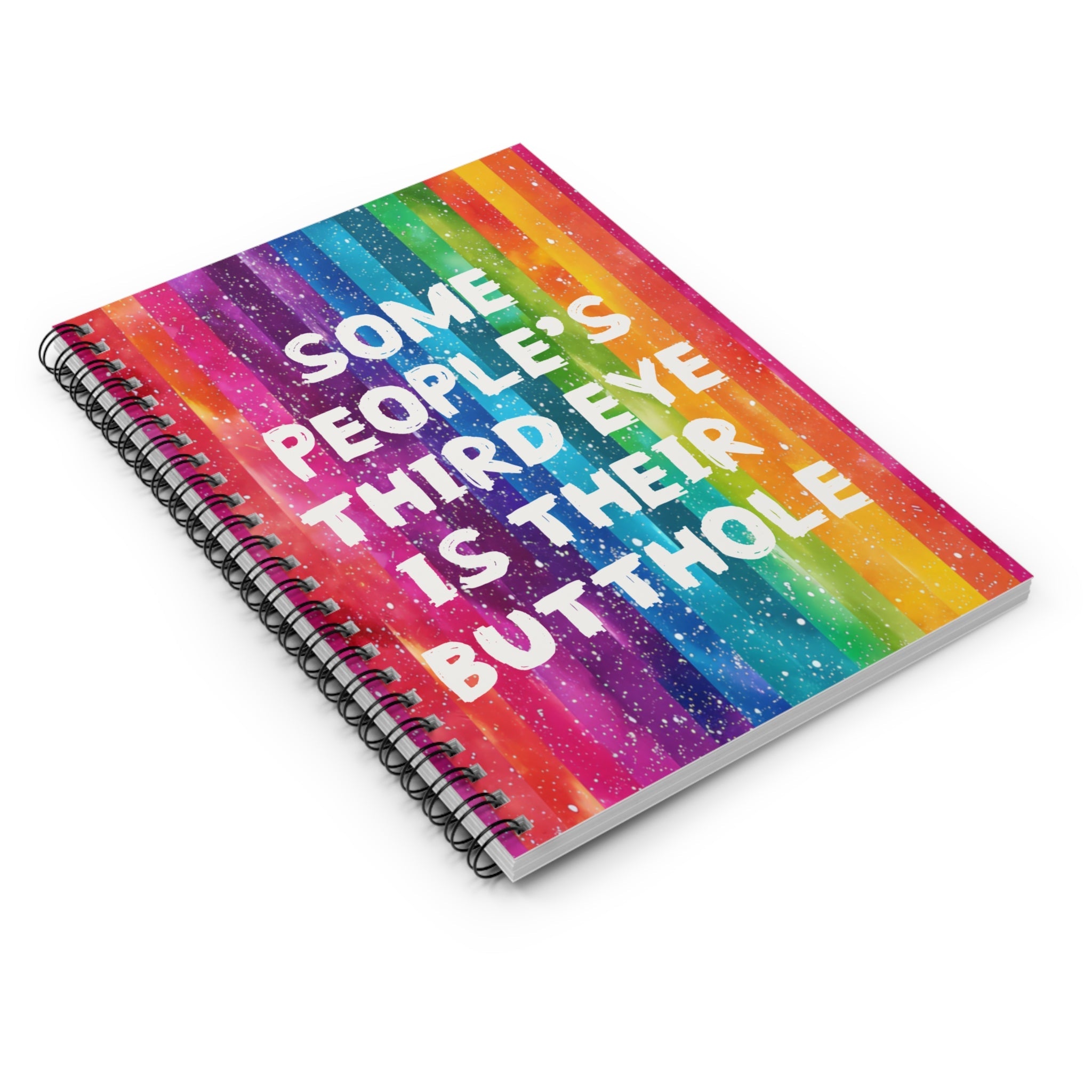 Bespattered Facade "Third Butthole Eye" Spiral Notebook - Lined Pages