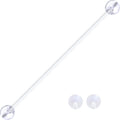 Pregnant Belly Button Ring With Clear UV Ends