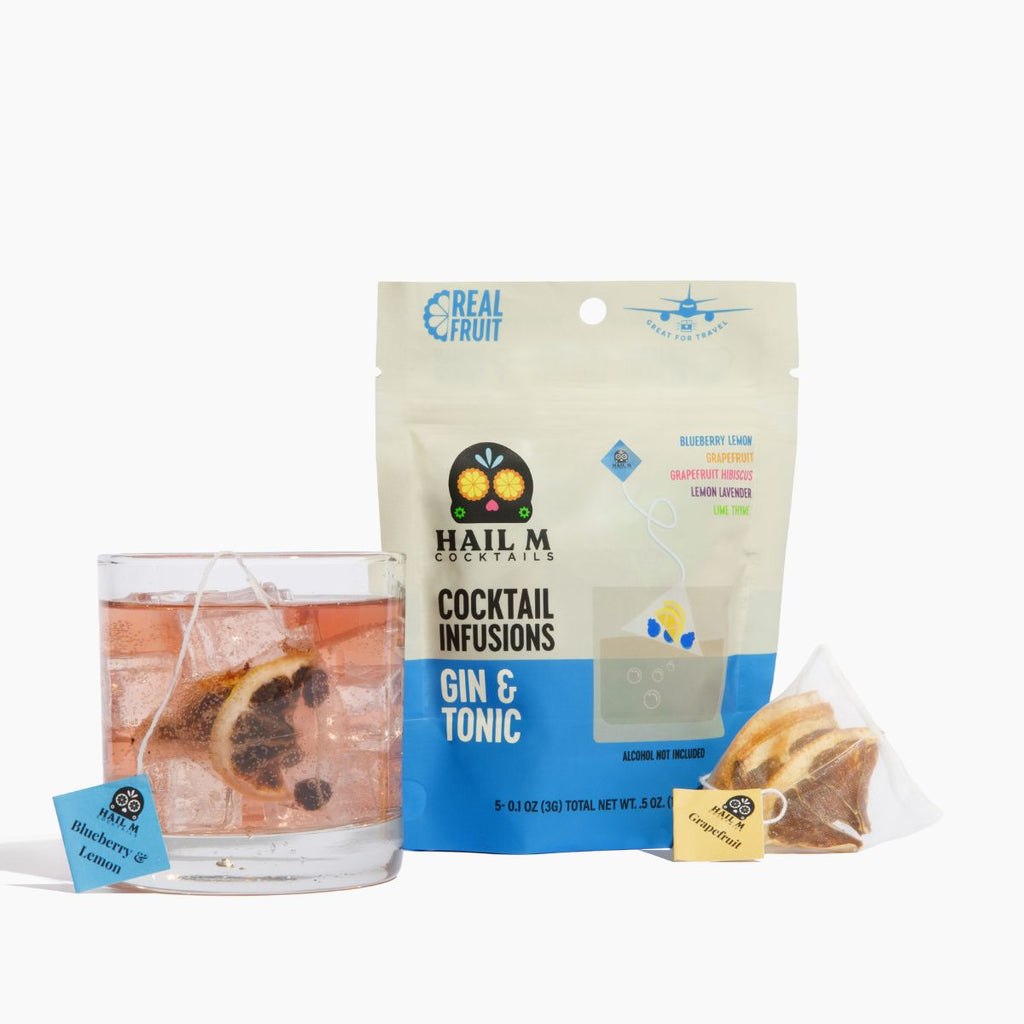 Gin & Tonic Infusion Kit – Sugar Free - Travel Cocktail Tea Bags