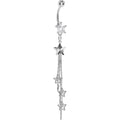 Crystalline Gem Cosmic Star Dangle Belly Ring