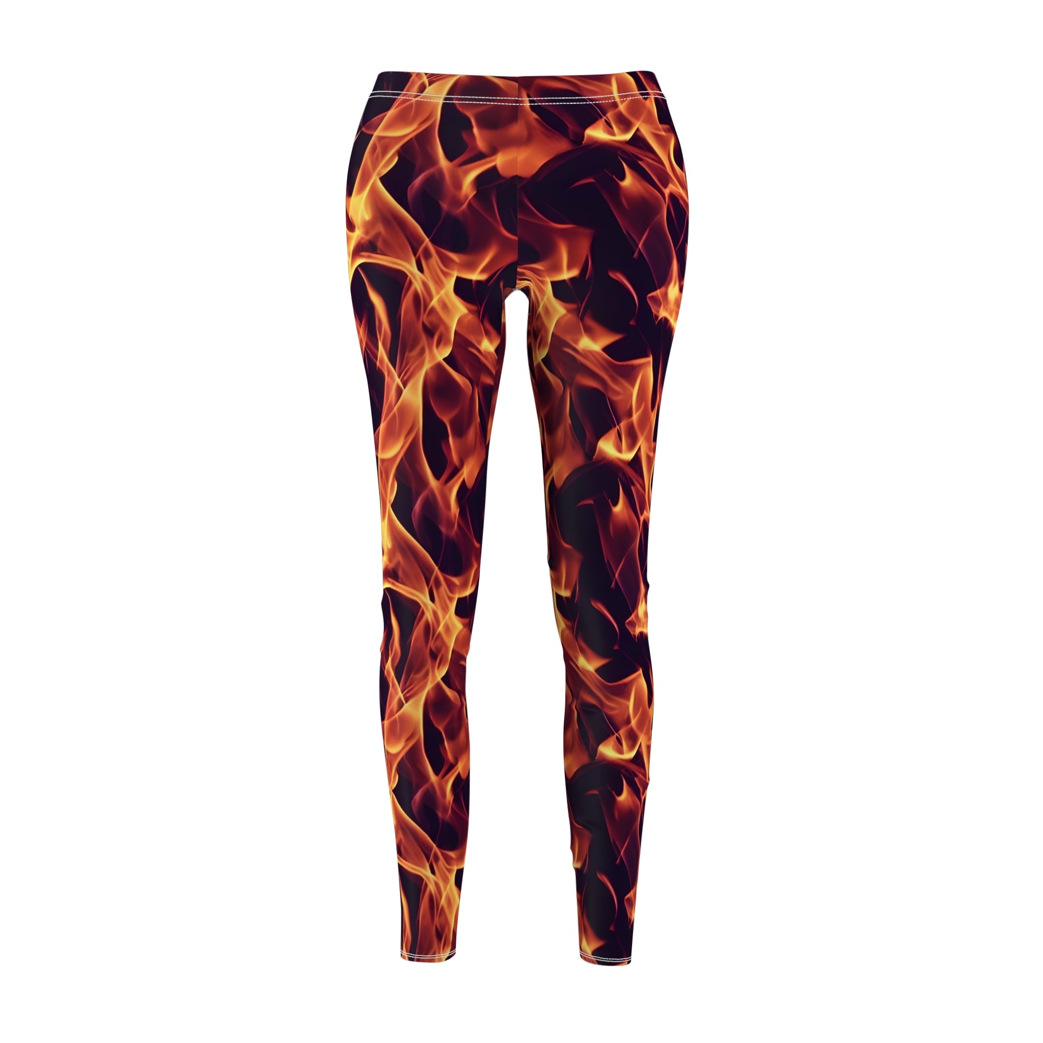 FlameFlicker Casual Leggings Women's Cut & Sew Casual Leggings (AOP)