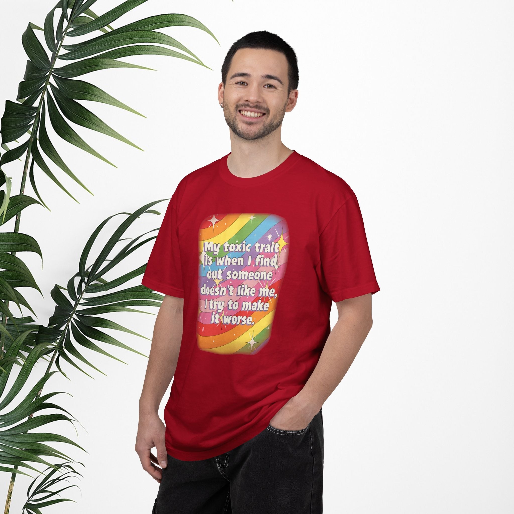 Bespattered Facade "Toxic Trait" Colorful Premium Unisex Comfort Colors Garment Dyed 100% Cotton T-Shirt