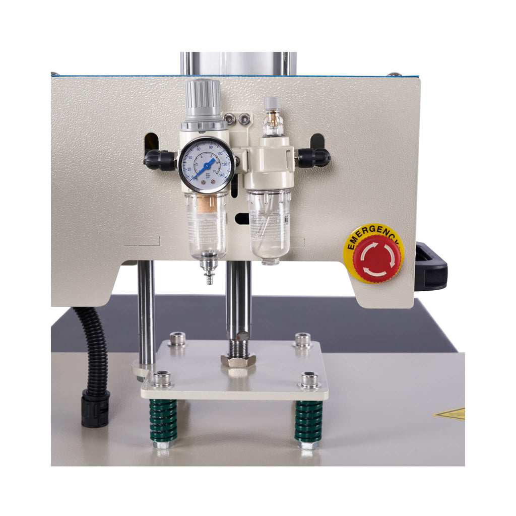 [16X24-Inch] Pneumatic Sliding Dual-Platen Hot Press Machine With Infrared Positioning And Air Compressor (SAK46729)