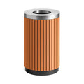 17-Gallon Commercial Round Outdoor Trash Can With Open Lid (SAK18520)