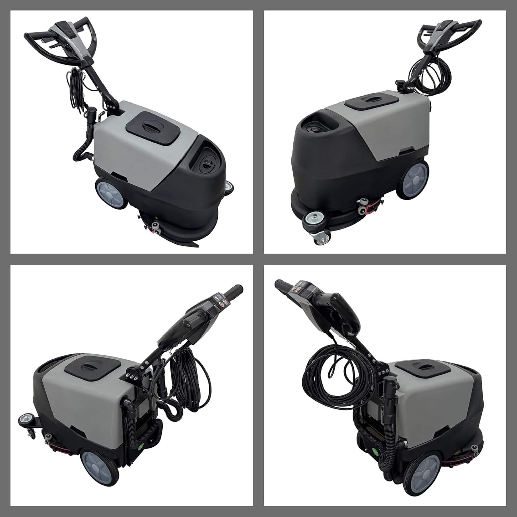 17-Inch 110V Heavy-Duty Commercial Walk-Behind Dual Tank Floor Scrubber (SAK83472)