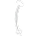 16G Bioplast Curved Belly Retainer 3/8