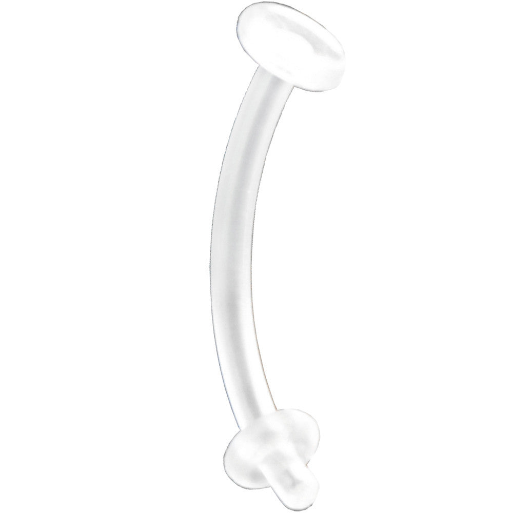 16G Bioplast Curved Belly Retainer 3/8