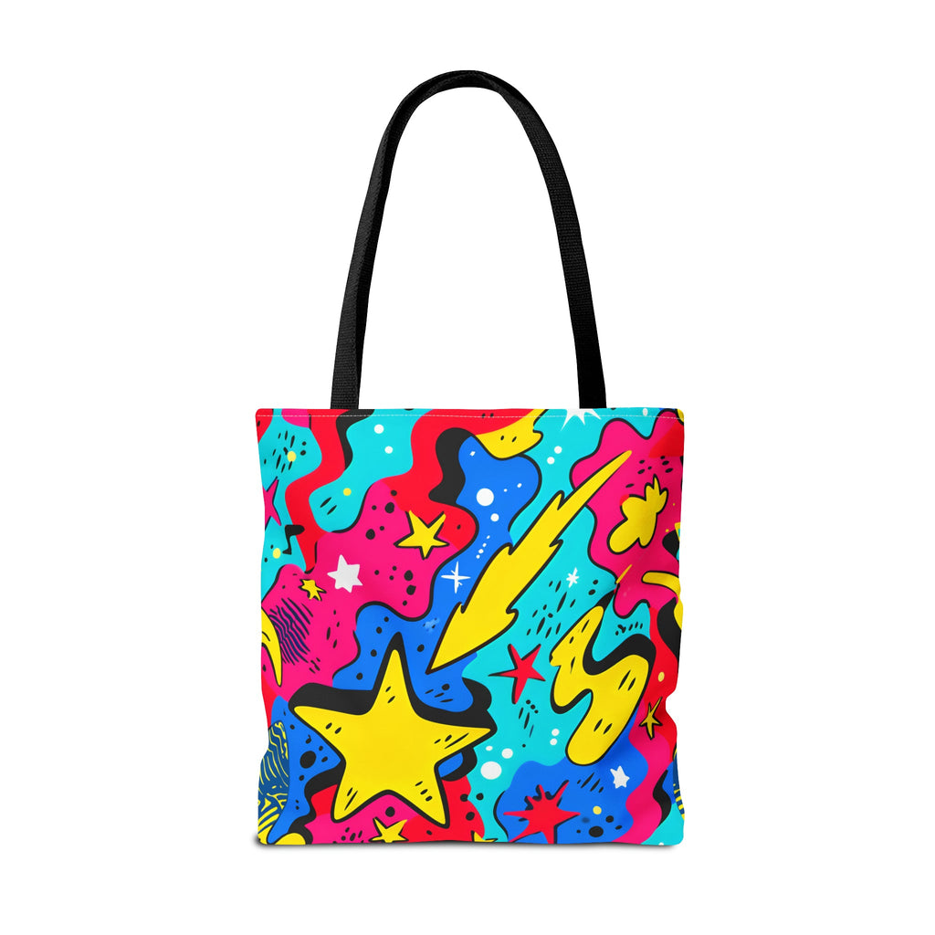 Abstract Comic Pop  AOP Tote Bag featuring Wimpy and his beloved hamburger