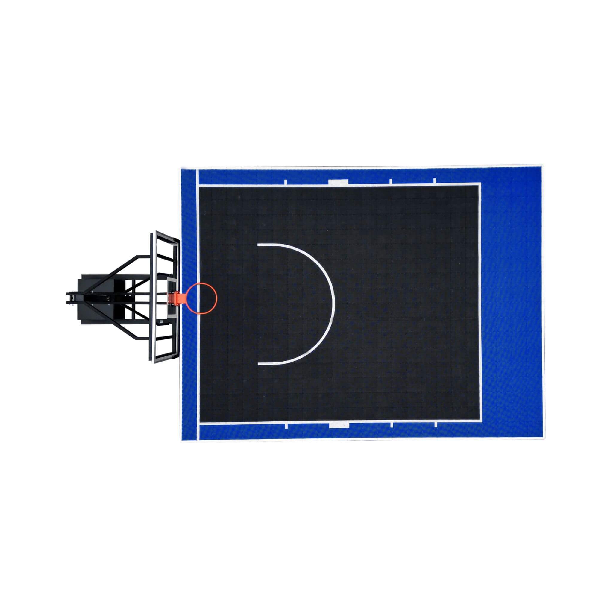 [18X24FT] Heavy-Duty Portable Adjustable Basketball Hoop With Court (SAK72980)