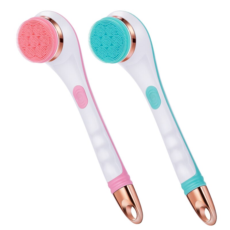 Rechargeable Rotating Bath Brush – 4 Heads, 2-Speed Body Scrubber