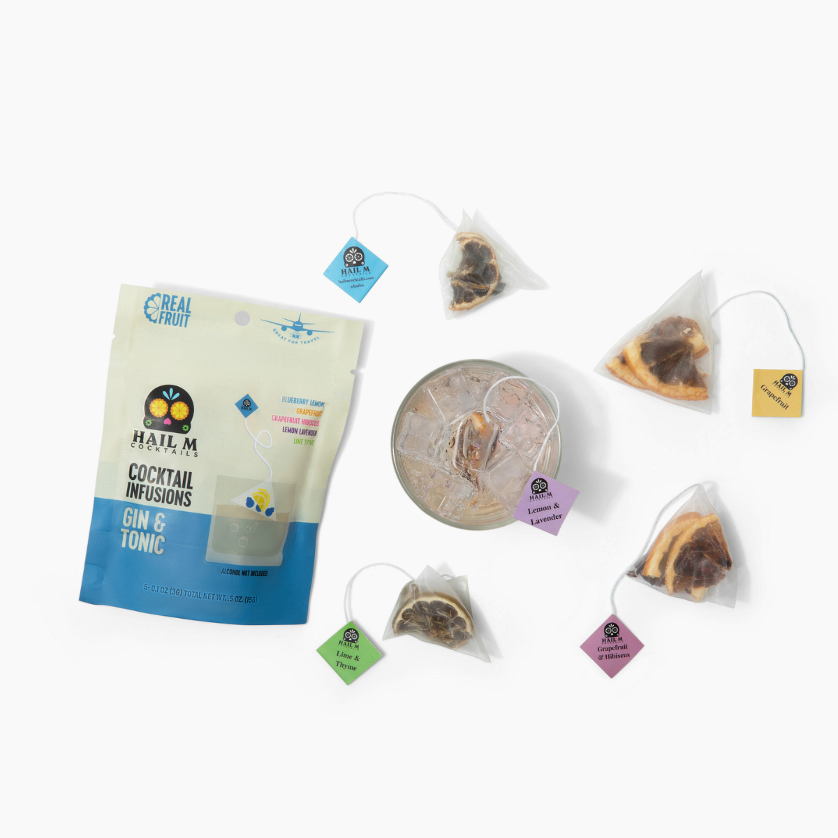 Gin & Tonic Infusion Kit – Sugar Free - Travel Cocktail Tea Bags