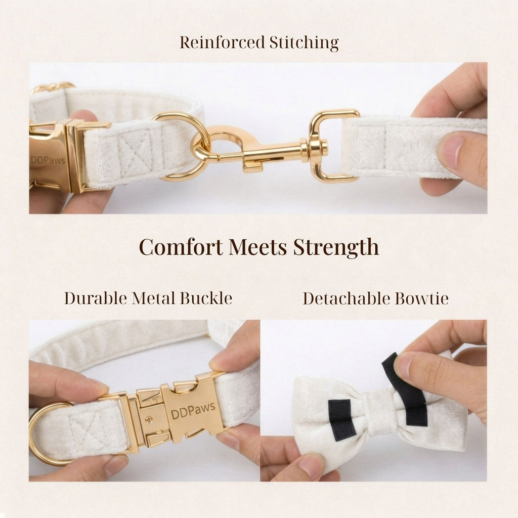 White Wedding Velvet Set