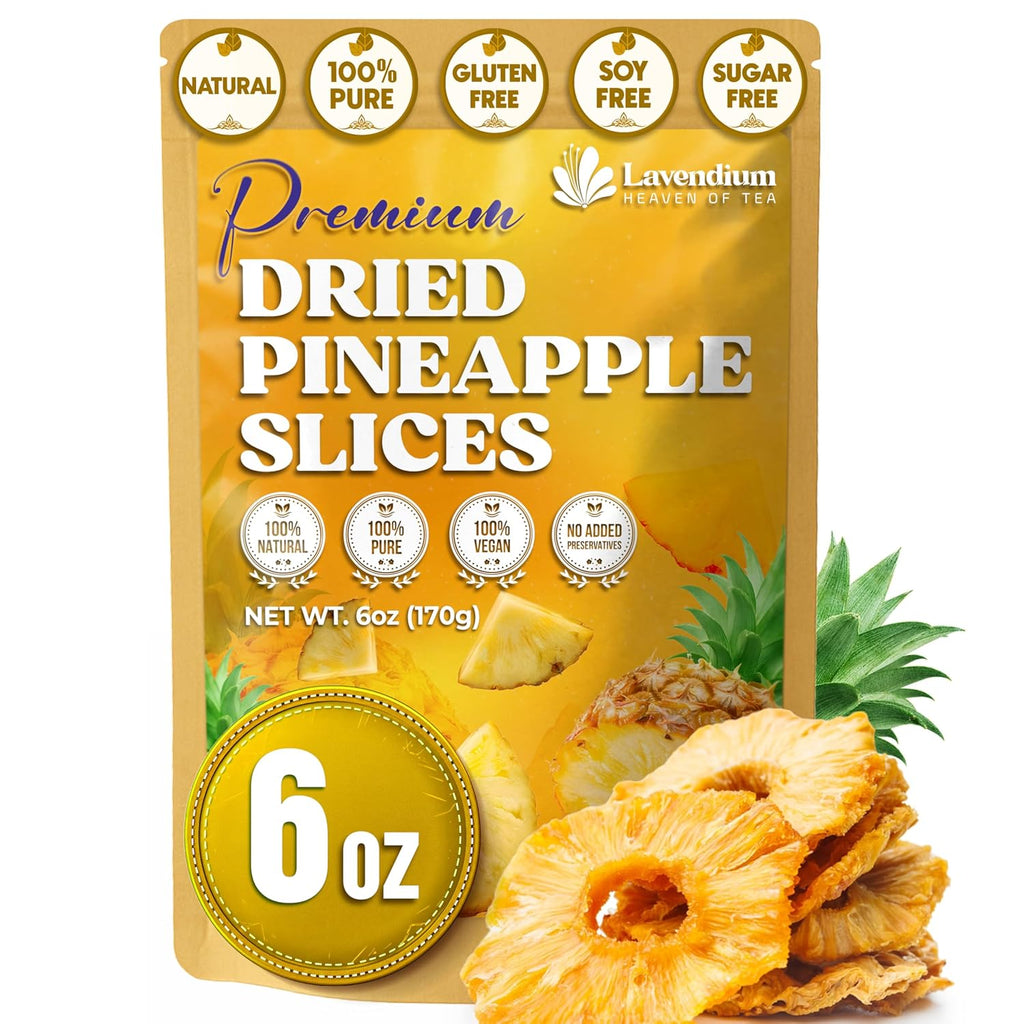 Dried Pineapple Slices 6oz – Premium Quality, Naturally Sweet & Tangy