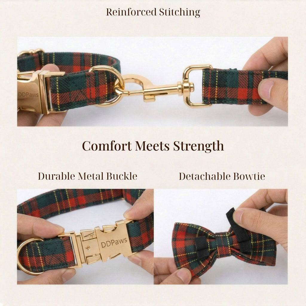 Red Tartan Christmas Set