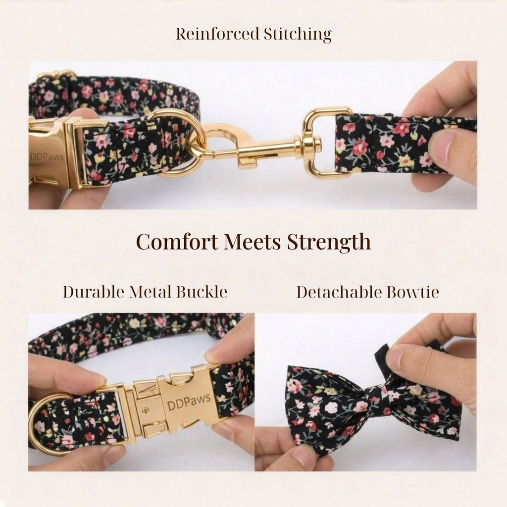 Midnight Blossom Floral Set